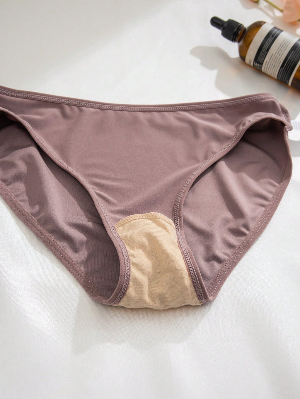 5pcs Women's LOVE Solid Color Comfortable And Breathable Triangle Panties Set Multicolor