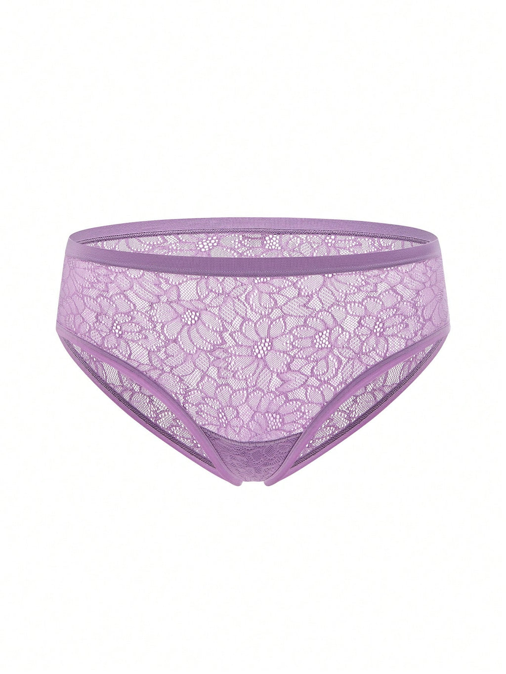 LUVLETTE 3-Pack Lingerie Sexy Mid-Waist Stretchy Comfy Lace Briefs Women Underwear Panties Set Multicolor